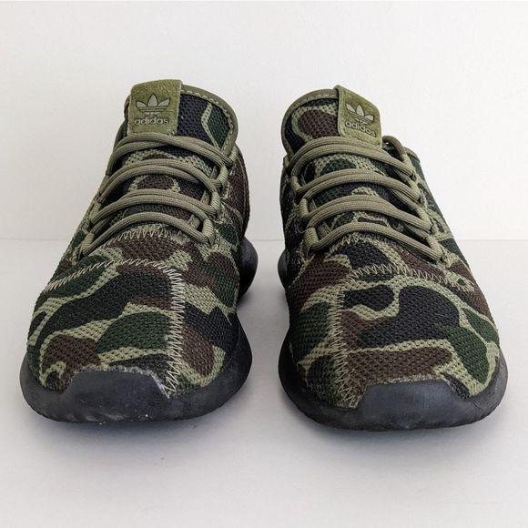 Adidas Tubular Shadow Green Camo Slip-On Athletic Sneakers Women's 7 - Picture 3 of 9